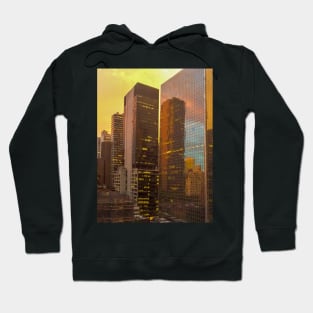 Sunset Skyscrapers Manhattan New York City Hoodie